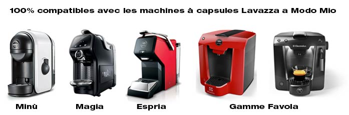 Machines compatibles Lavazza a Modo Mio